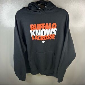Buffalo Bandits Lacrosse NLL Black Hoodie Sweatshirt Size Large